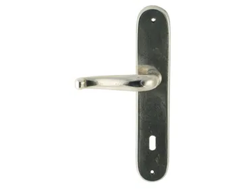 GAUDIUM MG3101 - Bronze door handle on back plate by Fama International