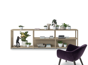 FRAME - Open sectional metal bookcase by Fantin