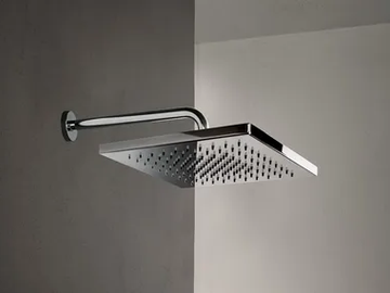 ACQUAFIT 93 K052+02 8027 - Wall-mounted 2-spray stainless steel overhead shower by Fantini Rubinetti