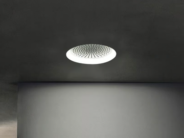 ACQUAFIT 93 K061 - Ceiling mounted round 2-spray stainless steel overhead shower by Fantini Rubinetti