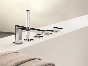 MARE - 5 hole bathtub set with hand shower by Fantini Rubinetti