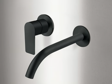 MYO - V611B+M011A - Wall-mounted single handle washbasin mixer by Fantini Rubinetti