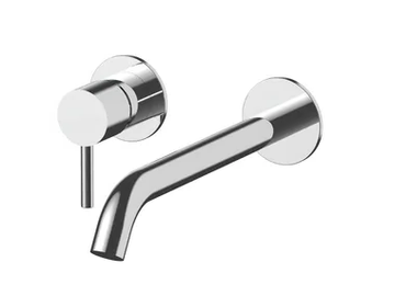 NOSTROMO - E811B+M011A - 2 hole wall-mounted washbasin mixer by Fantini Rubinetti