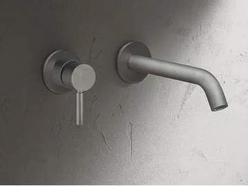 NOSTROMO - E812B+M011A - Wall-mounted washbasin mixer by Fantini Rubinetti