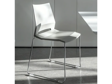 EDGE - Stackable sled base chair with armrests by FANTONI