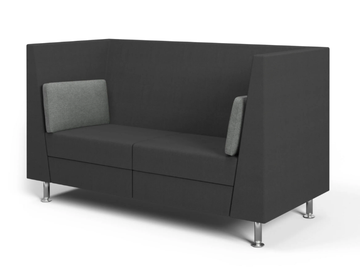 NAXOS ACOUSTIC - 2 seater high-back fabric sofa by FANTONI