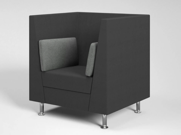 NAXOS ACOUSTIC - Acoustic fabric armchair with armrests by FANTONI