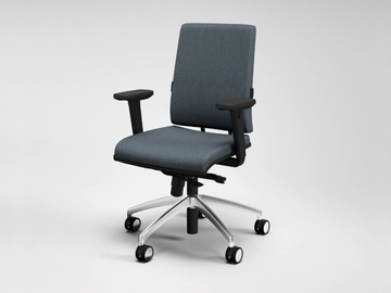 ZERO7 ELEGANT - Fabric office chair with armrests with 5-Spoke base by FANTONI
