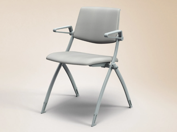 ZERO9 - Stackable folding fabric training chair with armrests by FANTONI