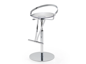 CAYMAN BAR POLI - Swivel steel stool with gas lift by Fasem