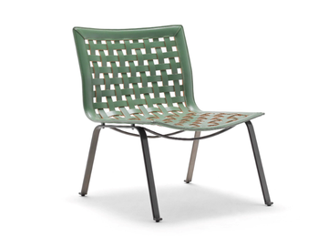 NET - Tanned leather easy chair by Fasem