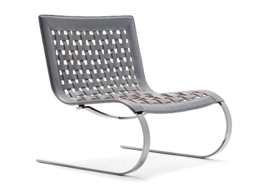 O'MIES - Cantilever tanned leather easy chair by Fasem