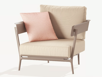 AIKANA - Upholstered armchair by FAST