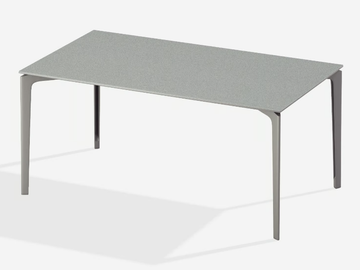 ALLSIZE - Rectangular aluminium garden table by FAST