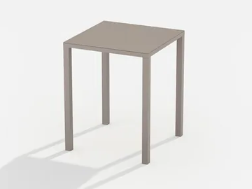 EASY - Square aluminium high table by FAST