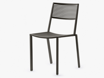 EASY - Stackable aluminium chair by FAST