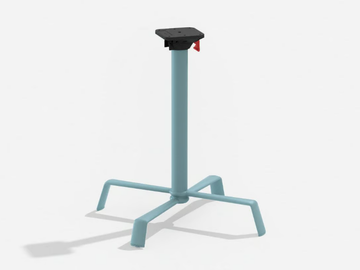 ELICA - Folding aluminium table base with 4-spoke base by FAST
