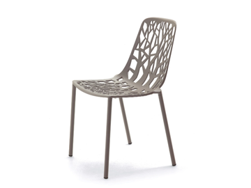 FOREST - Stackable aluminium garden chair by FAST