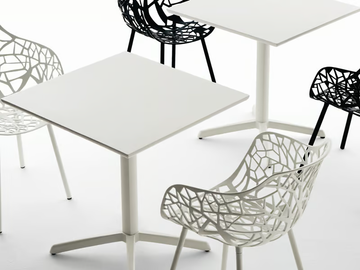 TONIK - Square aluminium table top by FAST