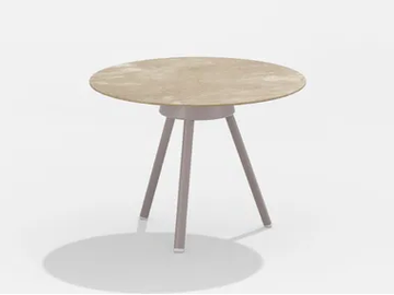 ZEBRA - Coffee table in painted aluminium with top in porcelain stoneware by FAST