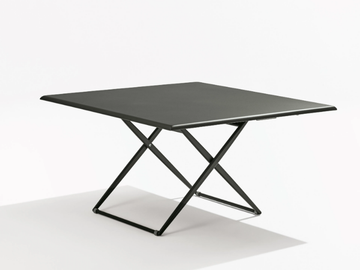 ZEBRA - Square height-adjustable garden table by FAST
