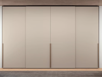 BARRET - Melamine-faced chipboard wardrobe with sliding doors by Febal Casa