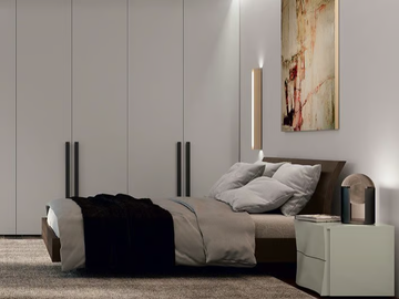 BEACH - Melamine-faced chipboard double bed by Febal Casa