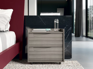 ELITE - Melamine-faced chipboard bedside table with drawers by Febal Casa