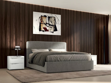 TOKIO - Fabric bed with upholstered headboard by Febal Casa