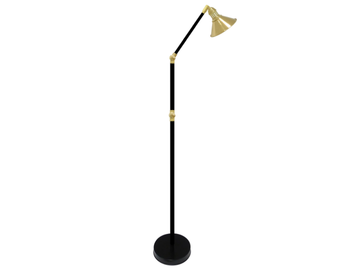 MARSALA - Adjustable brass floor lamp by FEDE