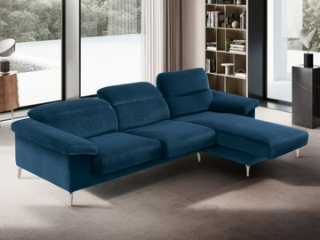 ALL-IN - Fabric sofa with chaise longue by Felis