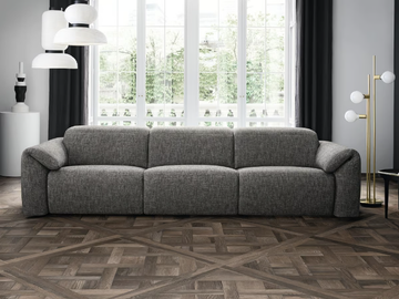 GLOVE - 3 seater fabric sofa with headrest by Felis