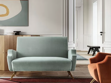 LIZZY - 2 seater fabric sofa by Felis
