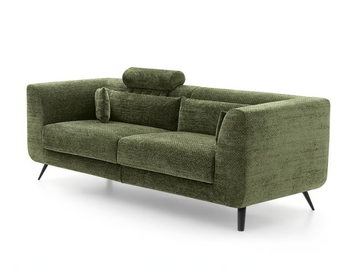 NEMO - 3 seater fabric sofa with headrest by Felis
