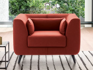 NEMO - Fabric armchair with armrests by Felis