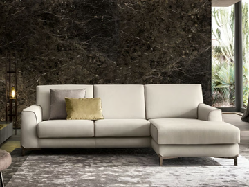 NEWMAN - Sectional fabric sofa with chaise longue by Felis