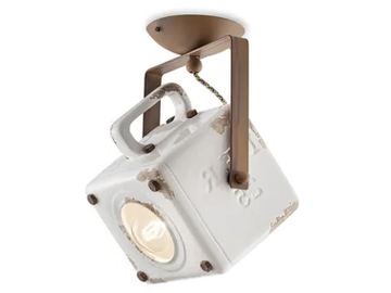INDUSTRIAL - Adjustable ceramic ceiling lamp by FERROLUCE