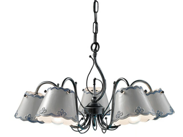 RAVENNA - Ceramic chandelier by FERROLUCE
