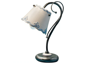 RAVENNA - Ceramic table lamp with fixed arm by FERROLUCE