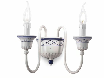 SANREMO - Ceramic wall light with fixed arm by FERROLUCE
