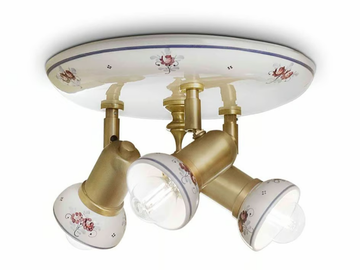 SAVONA - Multiple adjustable ceiling ceramic and metal spotlight by FERROLUCE