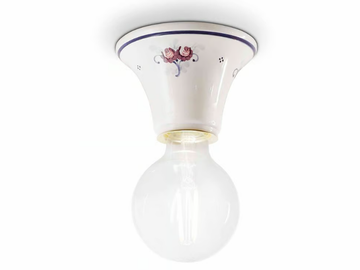 TRIESTE - Ceramic ceiling lamp / spotlight by FERROLUCE