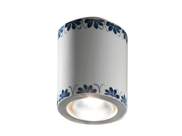 TRIESTE - Round ceiling ceramic spotlight by FERROLUCE