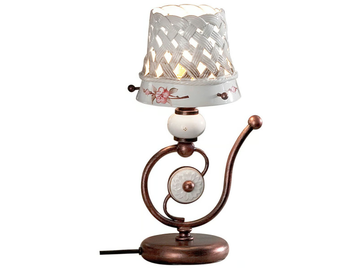 VERONA - Ceramic bedside lamp by FERROLUCE