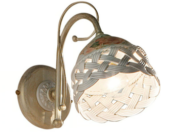 VERONA - Ceramic wall light with fixed arm by FERROLUCE