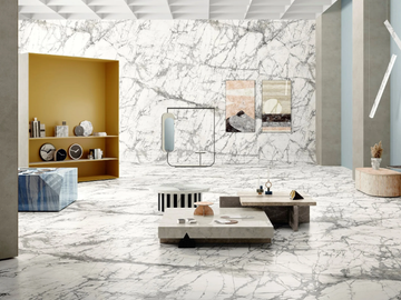 INVISIBLE - Porcelain stoneware wall/floor tiles with marble effect by Fiandre Architectural Surfaces