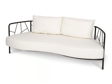 AURA - Stainless steel garden sofa by Fischer Möbel