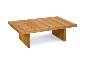 BOLERO - Rectangular teak coffee table by Fischer Möbel