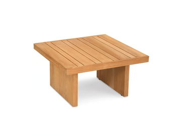 BOLERO - Square teak coffee table by Fischer Möbel