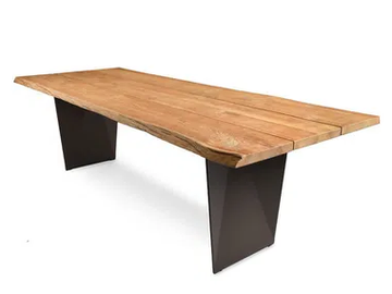 TIERRA - Rectangular teak dining table by Fischer Möbel